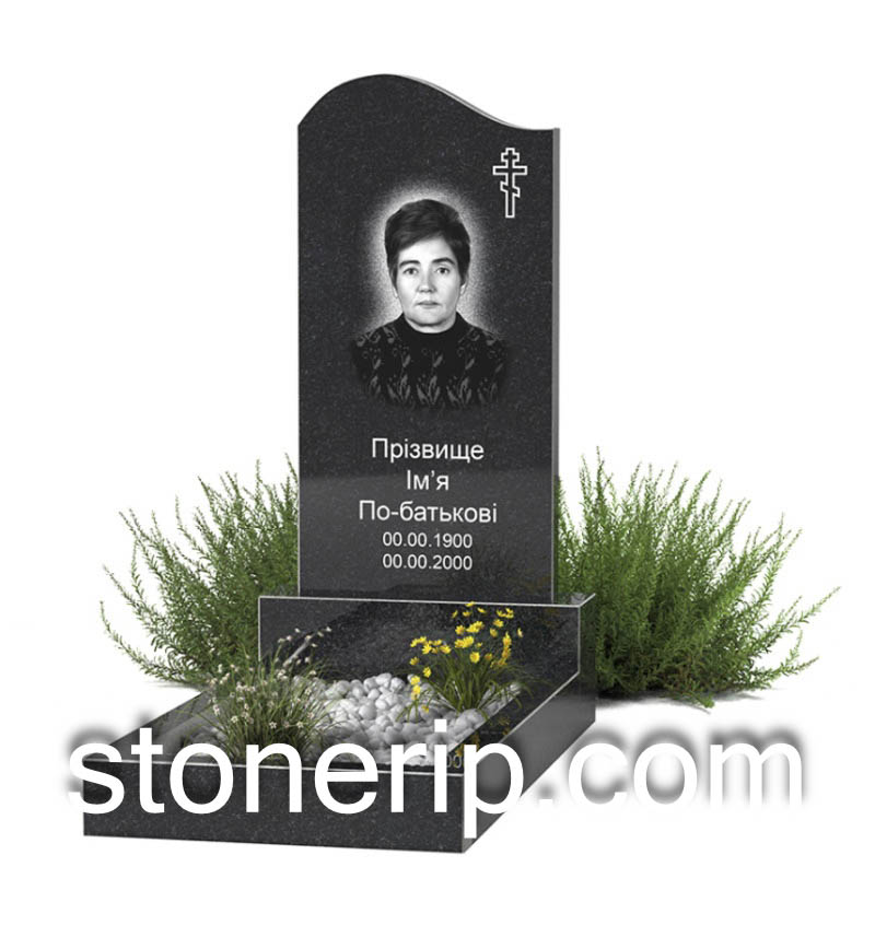 Бюджетний пам’ятник із граніту БЖ014