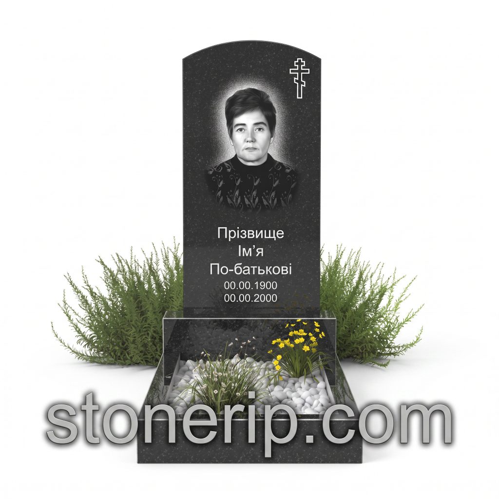 Бюджетний пам’ятник із граніту БЖ016
