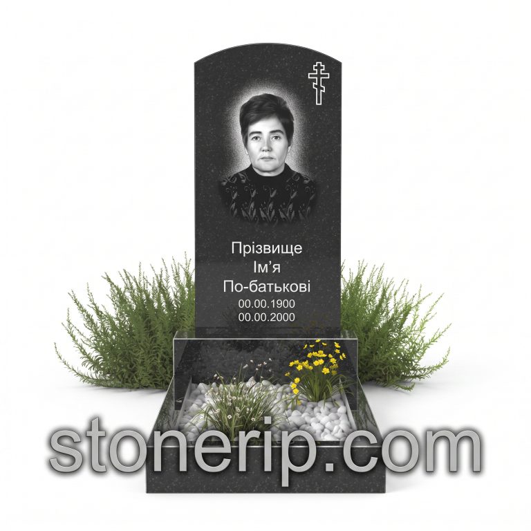 Бюджетний пам’ятник із граніту БЖ016