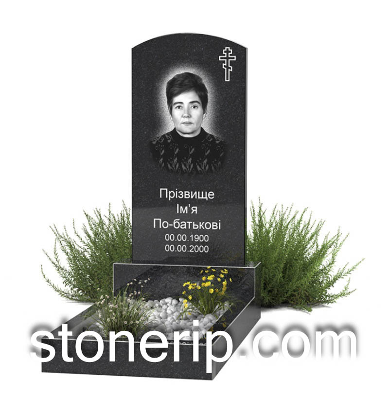 Бюджетний пам’ятник із граніту БЖ016