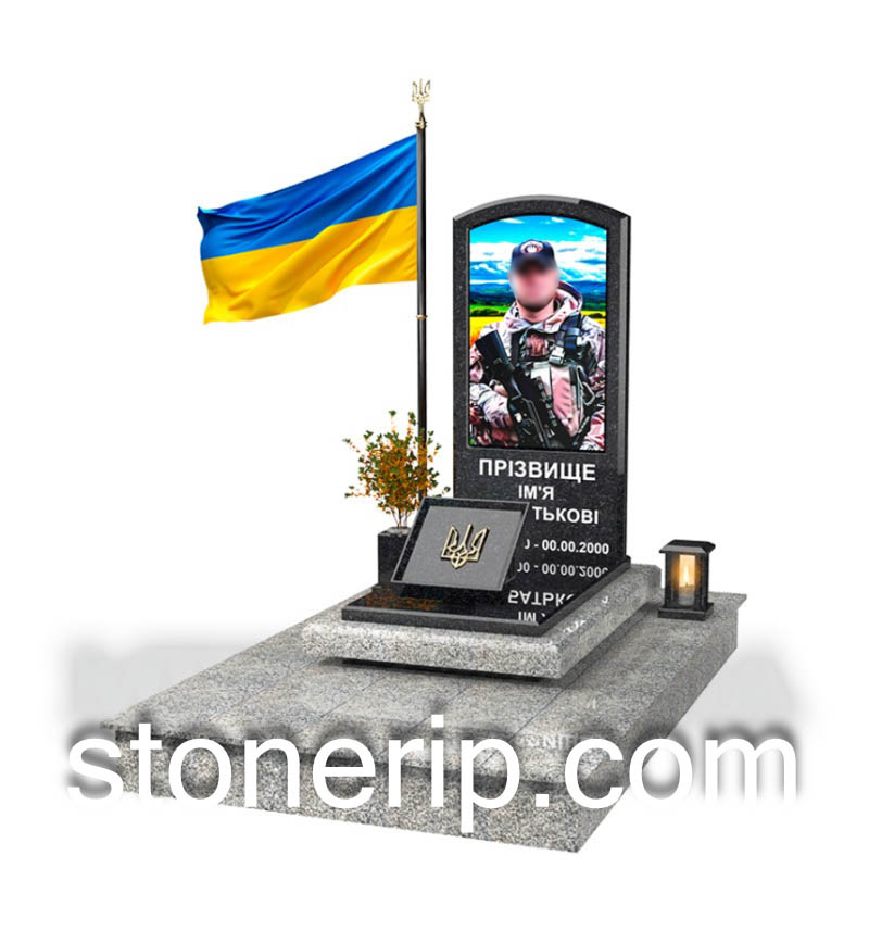 Пам’ятник військовому ЗСУ. Модель – ЗСУ007.