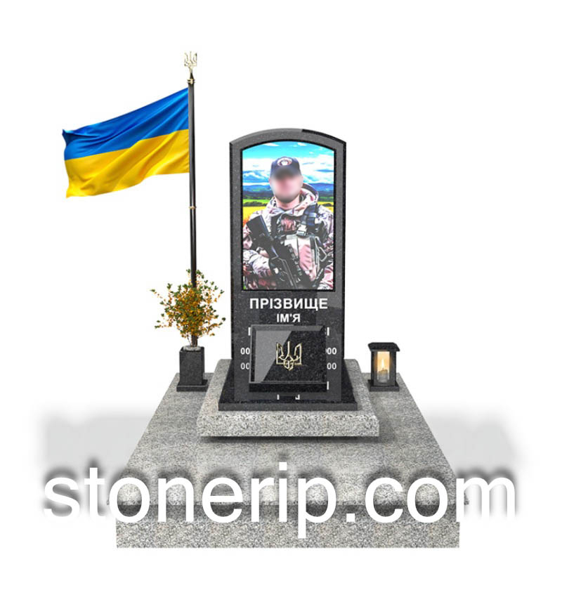 Пам’ятник військовому ЗСУ. Модель – ЗСУ007.