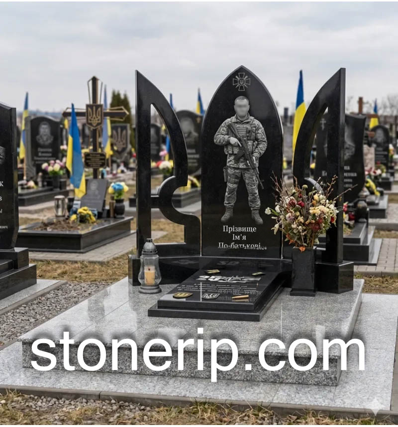 Пам’ятник військовому ЗСУ. Модель – ЗСУ017.