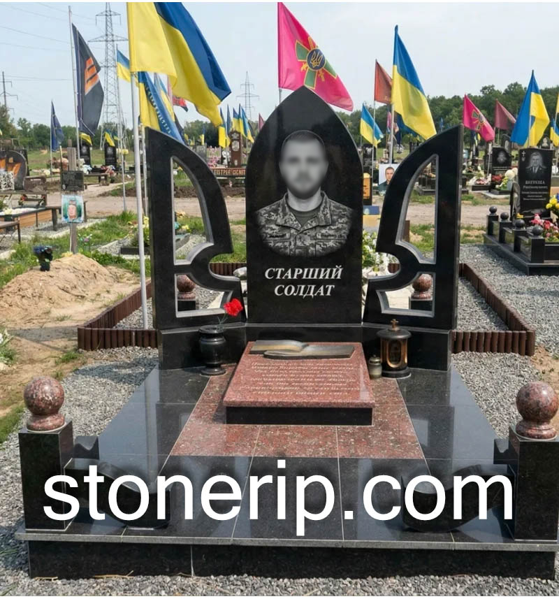 Пам’ятник військовому ЗСУ. Модель – ЗСУ017.