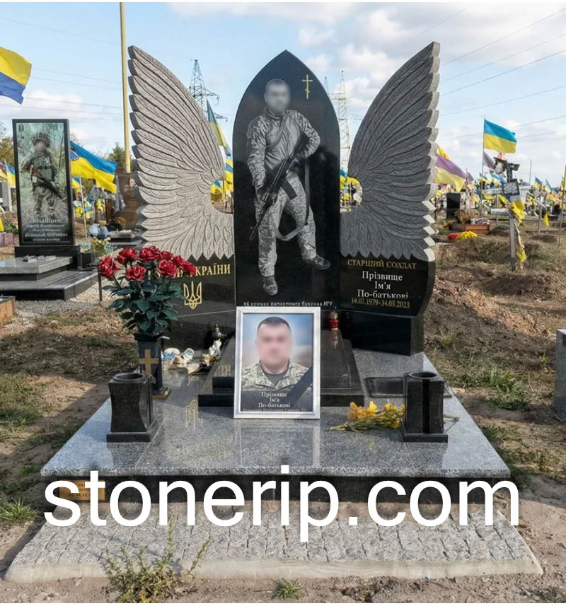 Пам’ятник військовому ЗСУ. Модель – ЗСУ018.