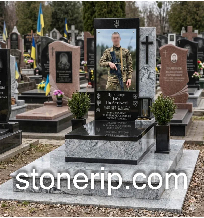 Пам’ятник військовому ЗСУ. Модель – ЗСУ019.